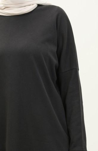 Bat Sleeve Seasonal Tunic 8646-01 Anthracite 8646-01