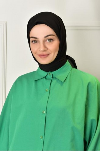 Crepe Plus Plain Scarf Black Pluskrep00 001 1161