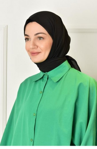 Crepe Plus Plain Scarf Black Pluskrep00 001 1161
