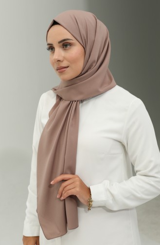 Medina Silk Plain Shawl 2027-26 Dark Mink 2027-26