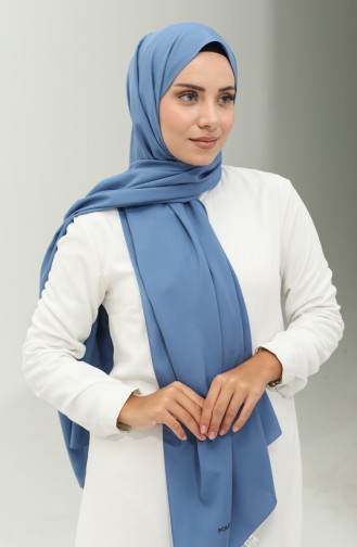 Schlichtes Medina-Seidentuch 2027-30 Denimblau 2027-30