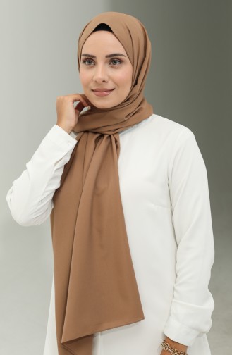المدينة المنورة شال حرير سادة 2027-34 قهوة مع حليب 2027-34