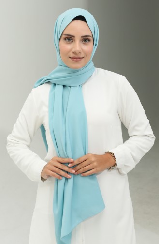 Medina Silk Plain Shawl 2027-36 Mint Blue 2027-36