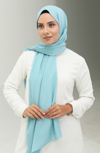 Medina Silk Plain Shawl 2027-36 Mint Blue 2027-36