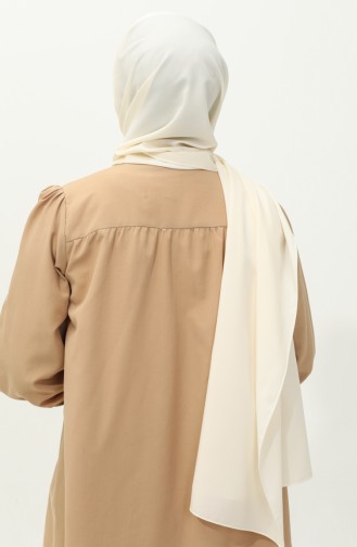 شال سادة حرير المدينة 2027-37 كريمي 2027-37