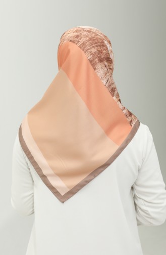 Sjaal Met Karaca-motief 81025-04 Lichtzalm 81025-04