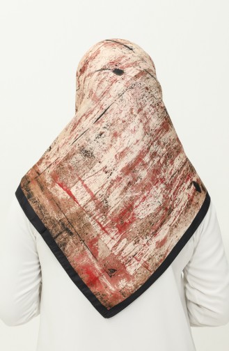 Sjaal Met Karaca-patroon 81025-12 Claret Red Plum 81025-12