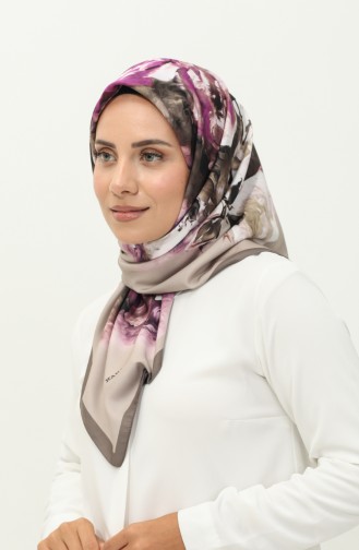 Karaca Patterned Scarf 81026-04 Dark Beige Beige 81026-04