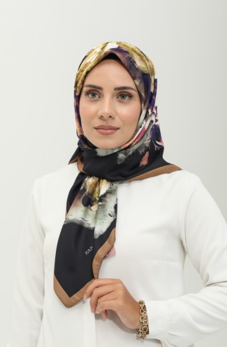 إيشارب منقوش كاراجا  81026-12 أسود ذهبي 81026-12