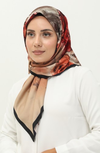 Karaca Print Scarf 81027-04 Black Red 81027-04