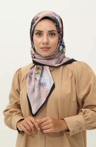 Karaca Écharpe à Motifs 81030-04 Noir Poudre 81030-04