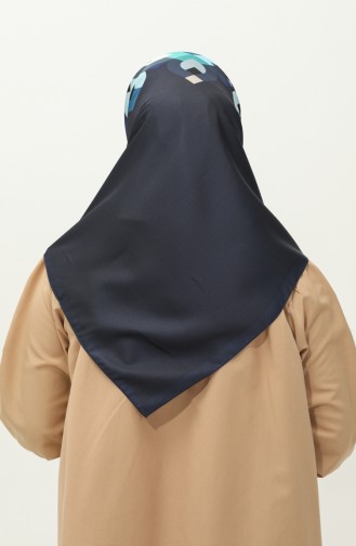 Karaca Écharpe à Motifs 81031-05 Noir Bleu 81031-05
