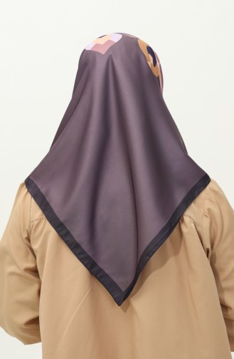 Karaca Gemusterter Twill-Schal 81031-08 Lila Gold 81031-08