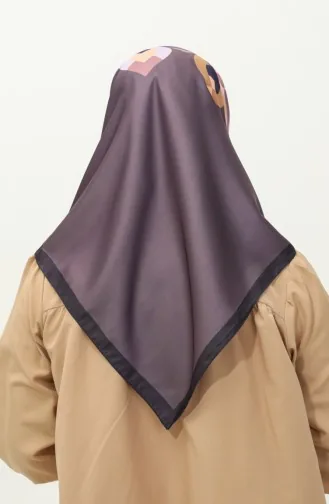 Karaca Gemusterter Twill-Schal 81031-08 Lila Gold 81031-08