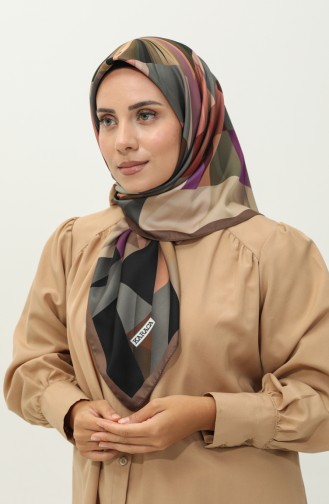 Karaca Écharpe à Motifs 81032-07 Beige Noir 81032-07