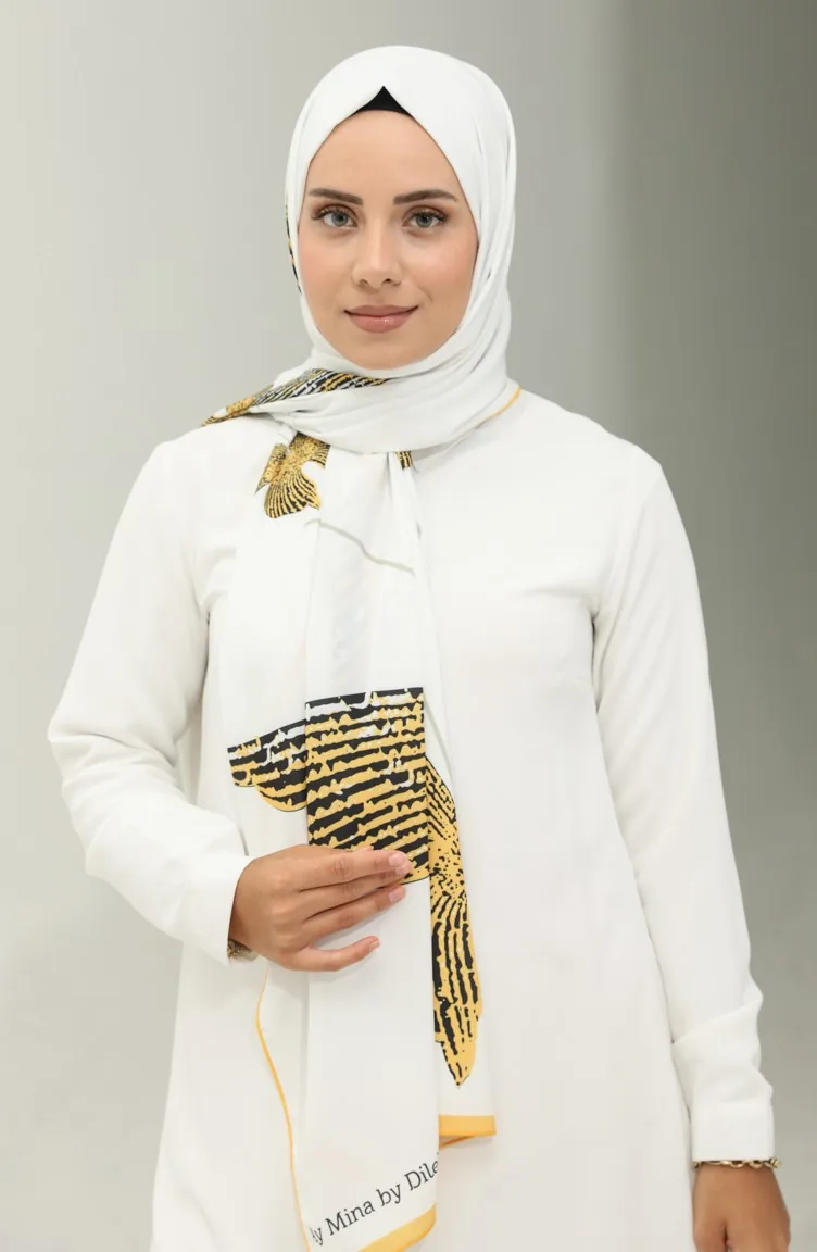 Design Sjaal 8676-03 Geel 8676-03