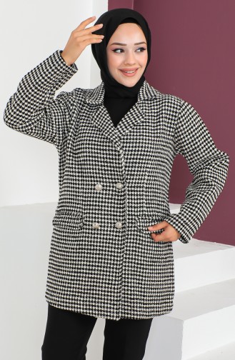 Düğmeli Blazer Ceket 23K8766-01 Siyah