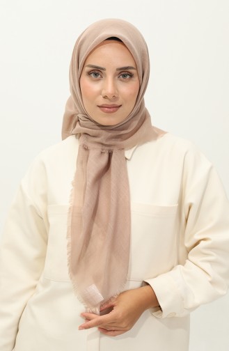 Plain Flamed Scarf 90155-02 Light Mink 90155-02