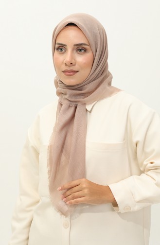 Plain Flamed Scarf 90155-02 Light Mink 90155-02