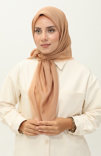 Plain Flamed Scarf 90155-04 Dark Beige 90155-04