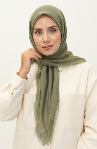 Plain Flamed Scarf 90155-13 Khaki 90155-13