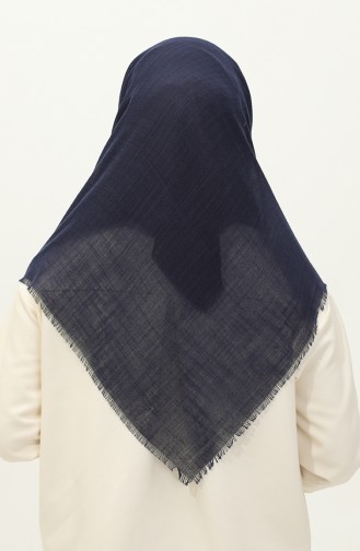 Plain Flamed Scarf 90155-17 Navy Blue 90155-17