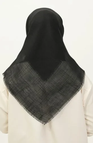 Echarpe Flammée Uni 90155-18 Noir 90155-18