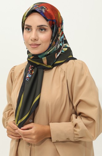 Karaca Echarpe Sergé à Motifs 81028-13 Noir Vert 81028-13