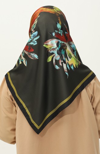 Karaca Echarpe Sergé à Motifs 81028-13 Noir Vert 81028-13