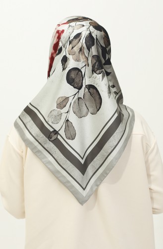 Karaca Keperstof Sjaal Met Patroon 81029-05 Mink Zwart 81029-05