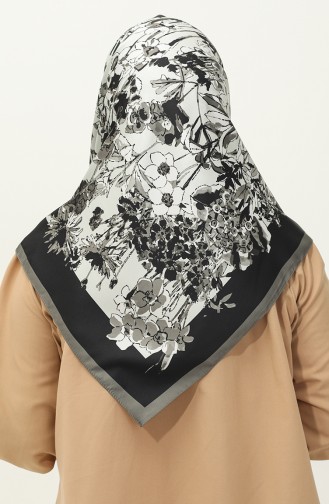 Karaca Twill-sjaal Met Patroon 81033-10 Antracietgrijs 81033-10