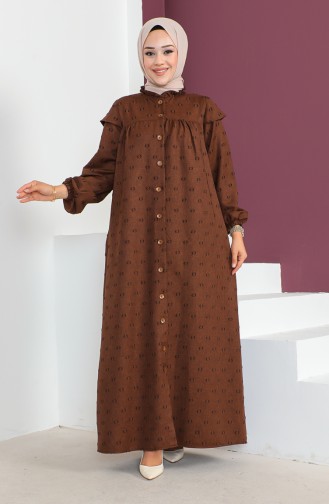 Jacquard Abaya 23k8811-01 Brown 23K8811-01