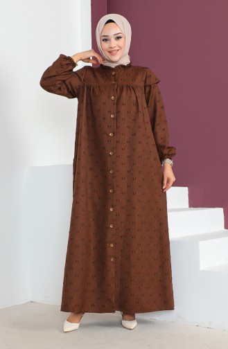 Jacquard Abaya 23k8811-01 Brown 23K8811-01