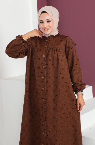 Jacquard Abaya 23k8811-01 Brown 23K8811-01