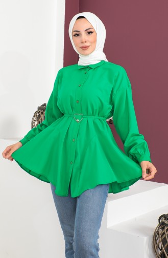 Belted Shirt 0001-02 Green 0001-02