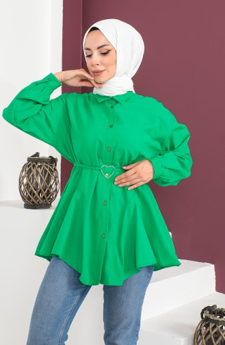 Belted Shirt 0001-02 Green 0001-02