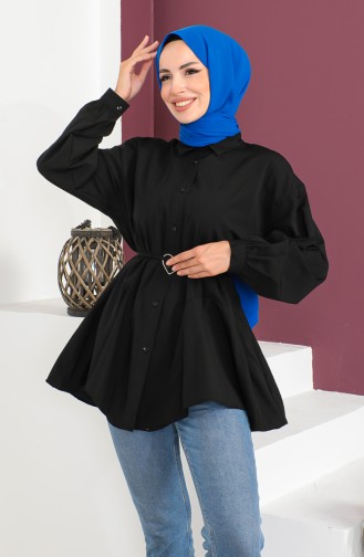 Belted Shirt 0001-05 Black 0001-05