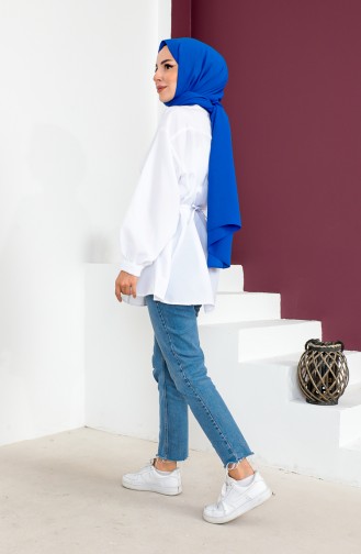 Overhemd Met Riem 0001-06 Wit 0001-06
