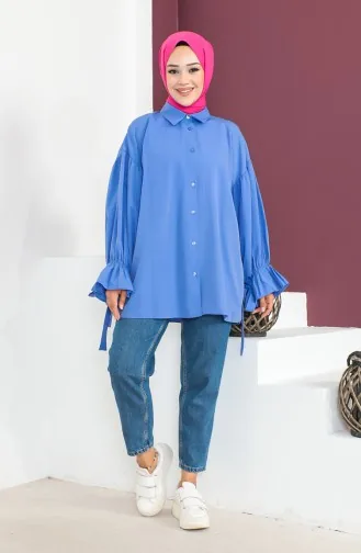 Tie Sleeve Shirt  0004-04 Blue 0004-04