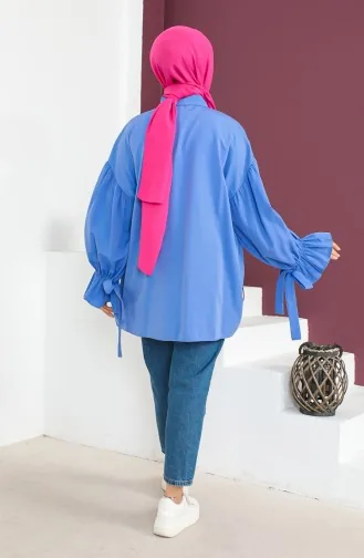 Tie Sleeve Shirt 0004-04 Blue 0004-04