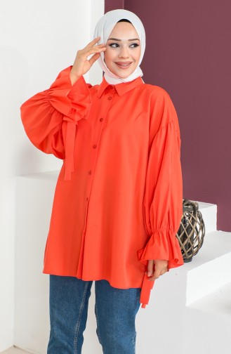 Tie Sleeve Shirt 0004-06 Brick Red 0004-06