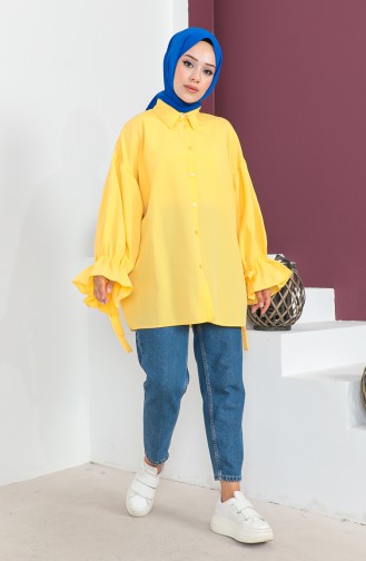 Tie Sleeve Shirt 0004-07 Yellow 0004-07