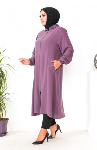 Übergröße Cape mit Kapuze 6089-02 Rose 6089-02