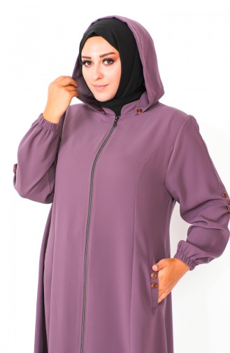 Cape A Capuche Grande Taille 6089-02 Rose Pâle 6089-02