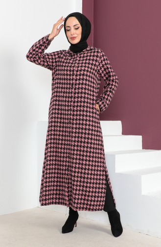 Houndstooth Patterned Cape 23K8745-01 Pink 23K8745-01