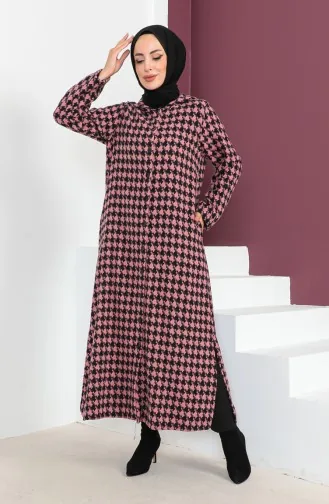 Houndstooth Patterned Cape 23K8745-01 Pink 23K8745-01