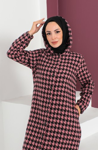 Houndstooth Patterned Cape 23K8745-01 Pink 23K8745-01