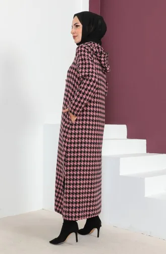 Houndstooth Patterned Cape 23K8745-01 Pink 23K8745-01
