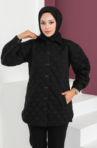 Quilted Coat 23K8765-03 Black 23K8765-03