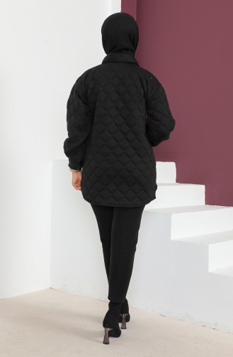 Quilted Coat 23K8765-03 Black 23K8765-03